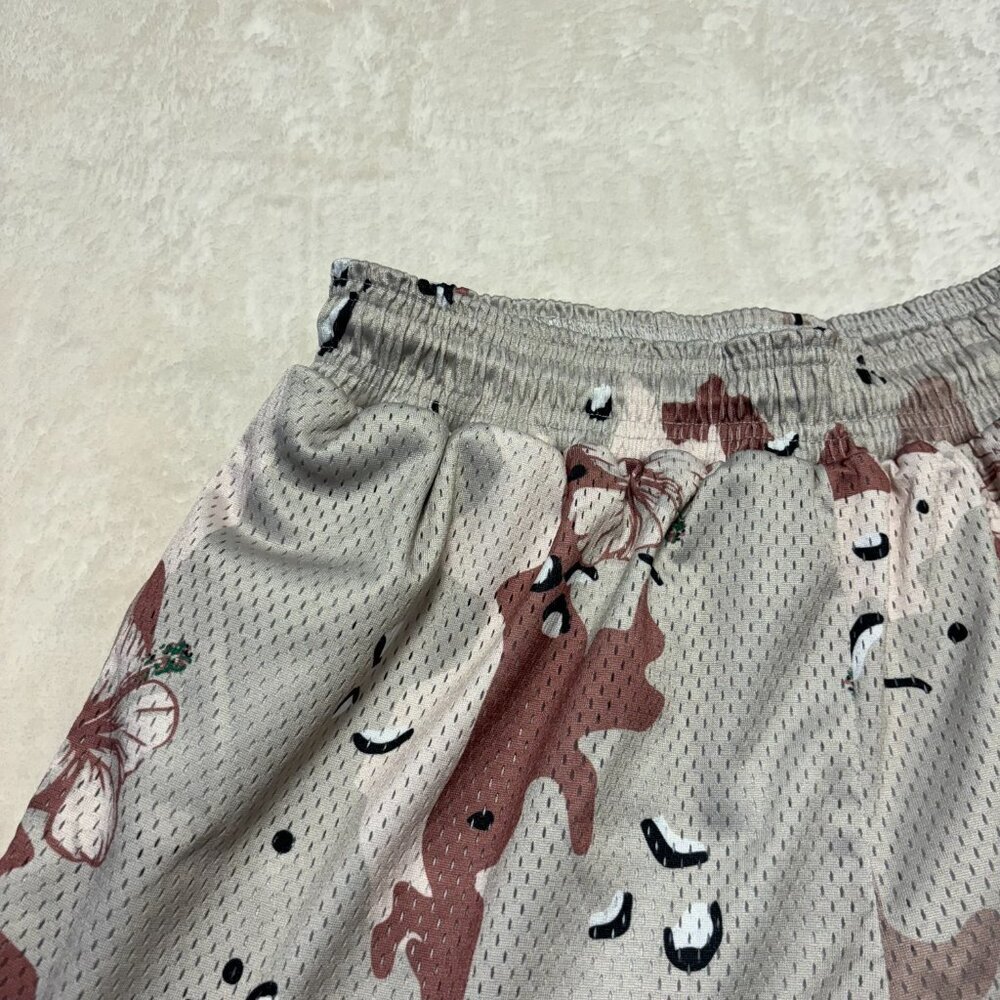 Couth Unisex Mesh Shorts‎ Floral Camo Med Hibiscus Heavyweight Hawaii Drawstring - Picture 4 of 11